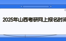 2025考研报名山西