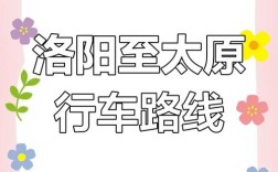 洛阳到山西自驾游，路线怎么规划？