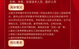 山西中学招聘老师，有何具体要求？