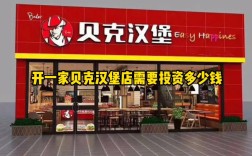 开汉堡店要投多少钱？