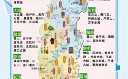 山西十大景点分布图，具体位置在哪？