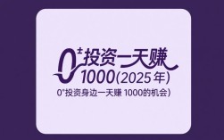 2025年零元的投资赚钱