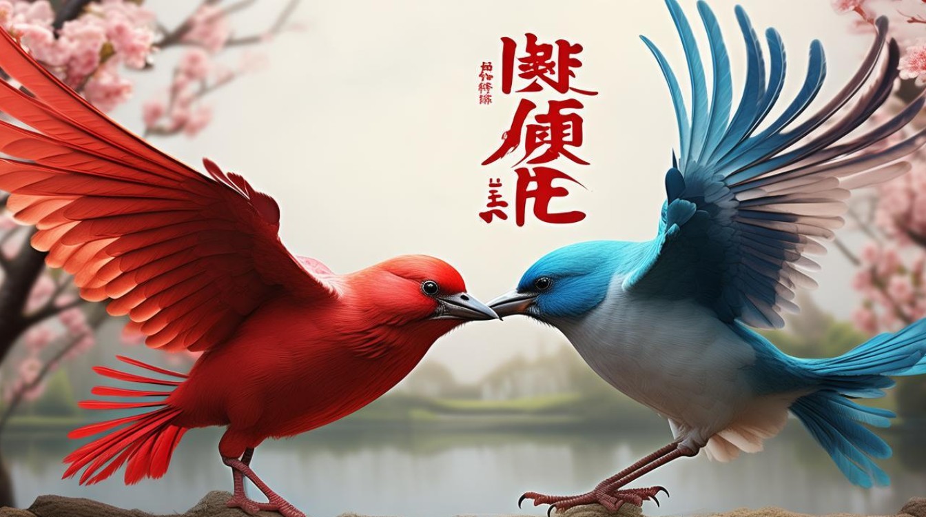 两只鸟打一成语是什么？-图2