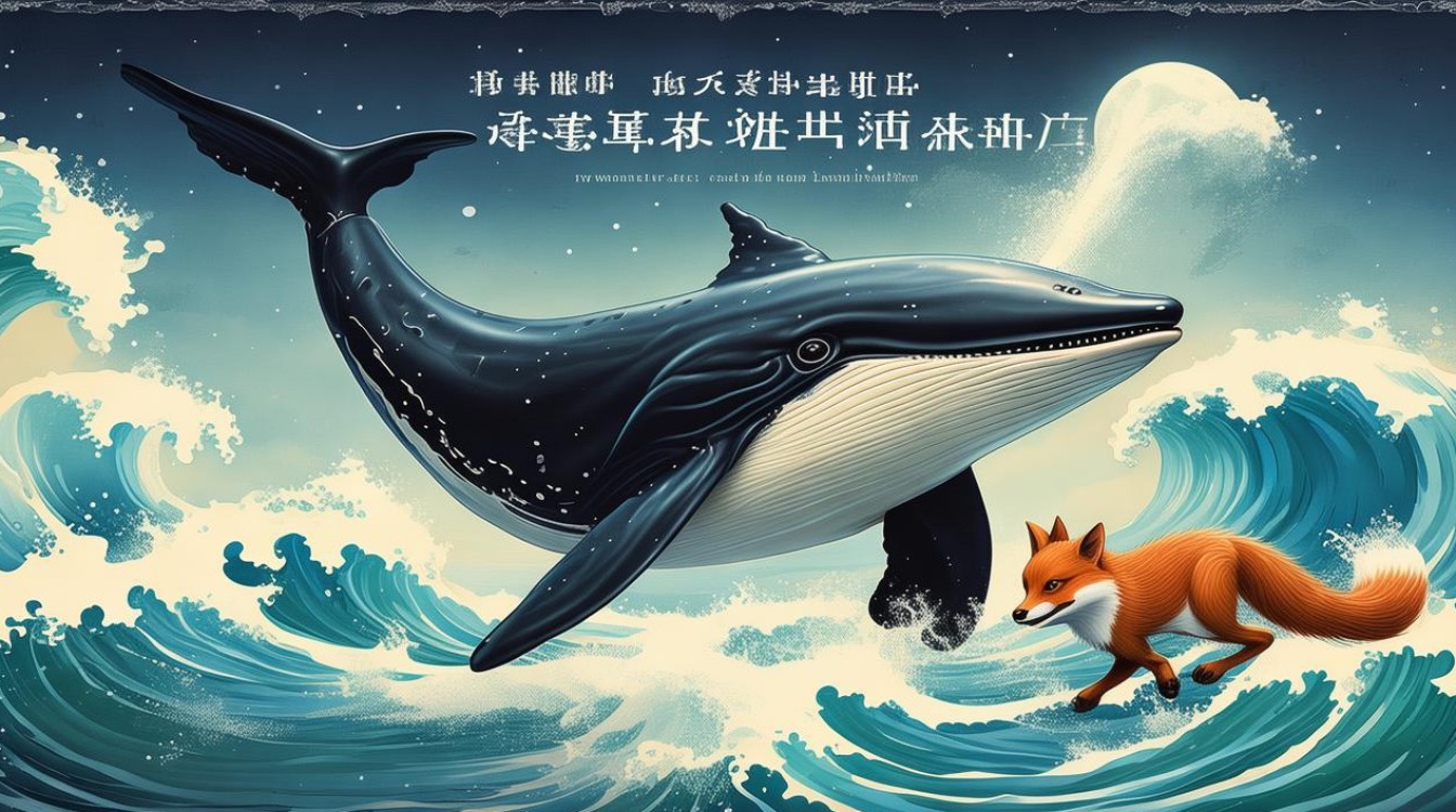 海浪成语，气鲸鱼狐狸海浪成语-图1
