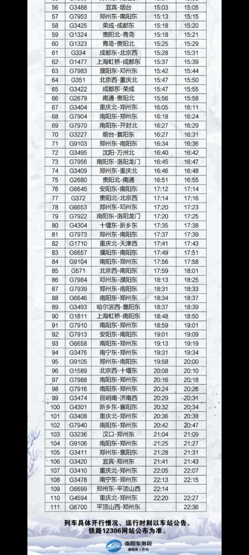 无锡到平顶山西站火车时刻表查询？-图1