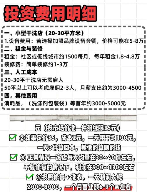 干洗店加盟投资多少才够？-图1