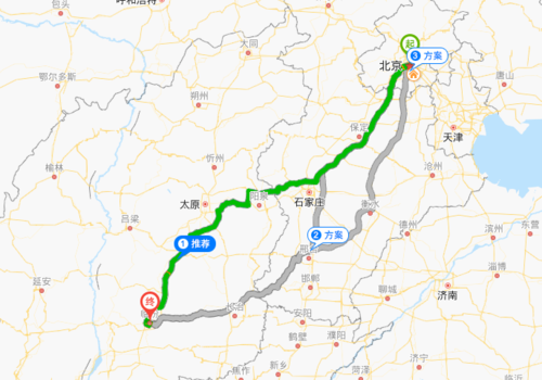 北京到山西临汾多少公里-图1