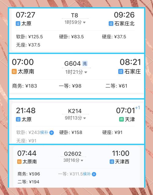 山西到太原火车时刻表几点有车？-图2