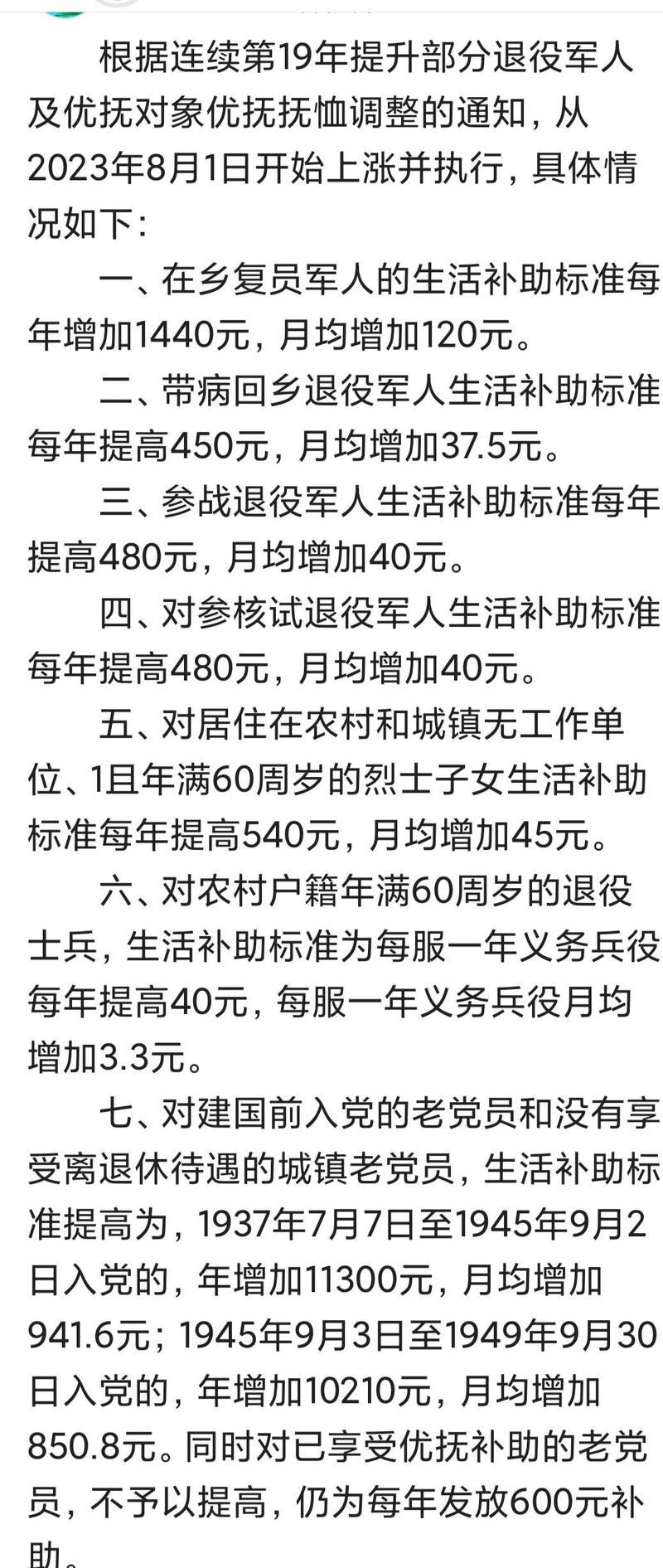 山西退役老兵优抚政策具体有哪些内容？-图1