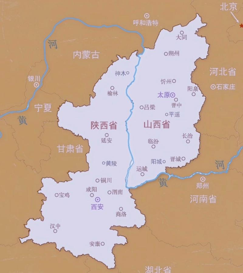 晋陕甘地图有何独特地理密码？-图1