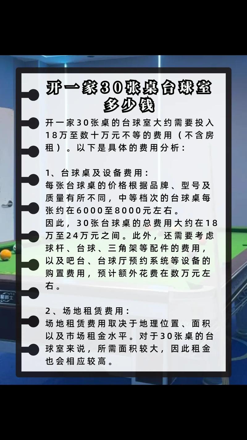 开台球俱乐部投资成本高吗？-图1