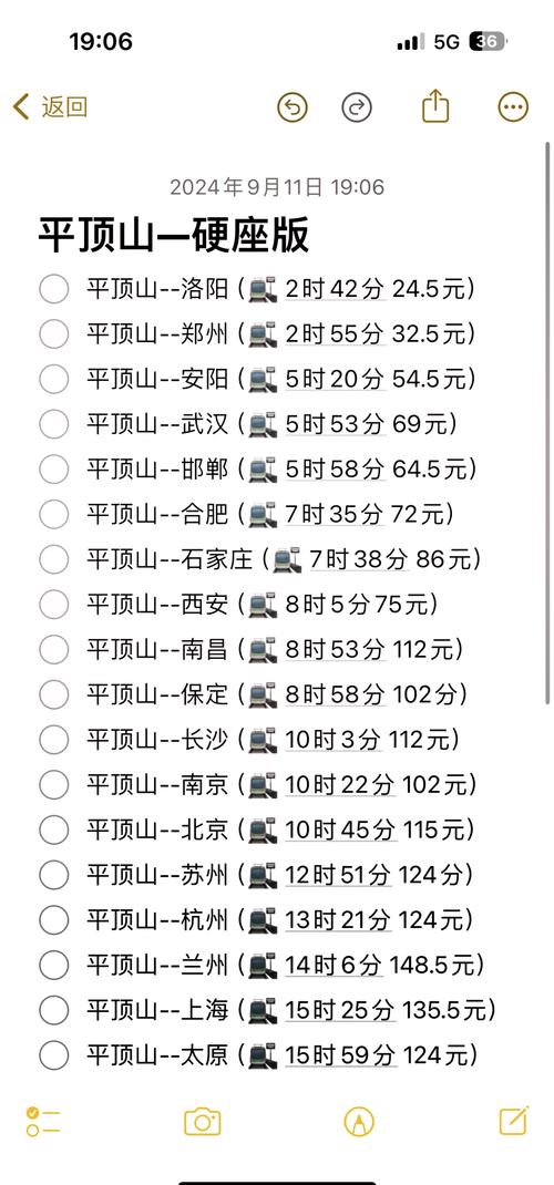 平顶山西到太原火车时刻表查询？-图1