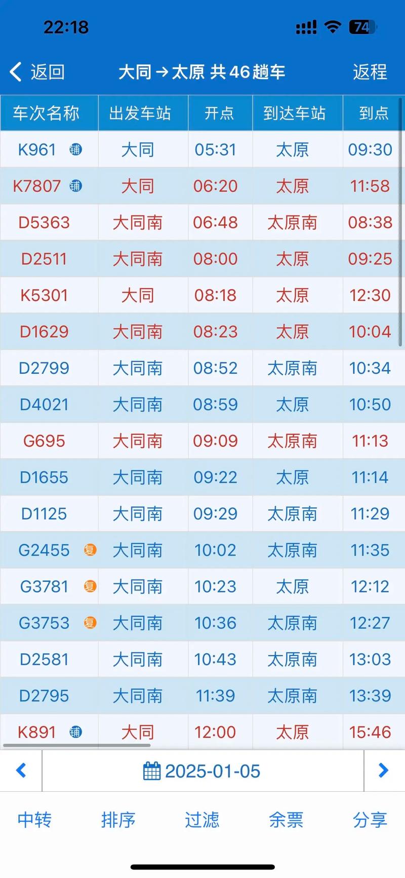 山西到太原高铁时刻表最新版查询？-图2