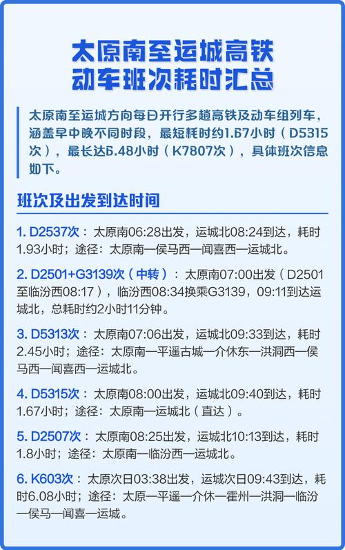 山西到太原高铁时刻表最新版查询？-图3