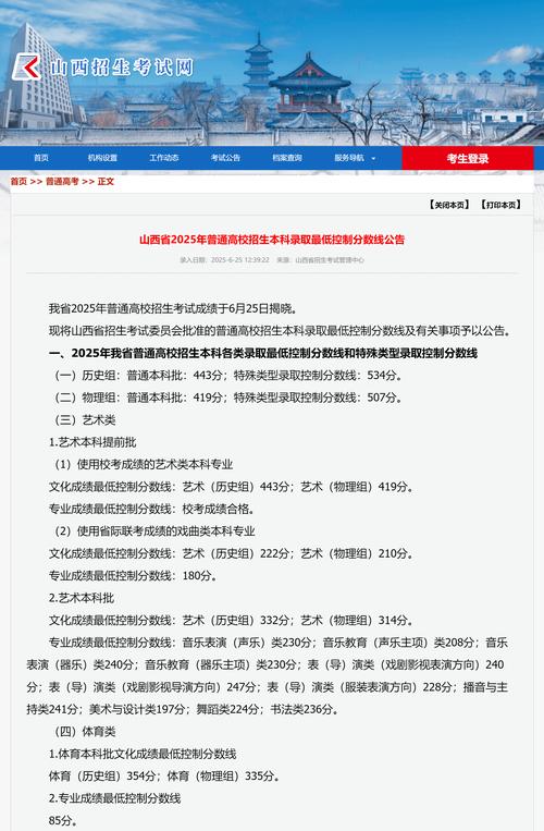 2025山西省直进面分数线是多少？-图1