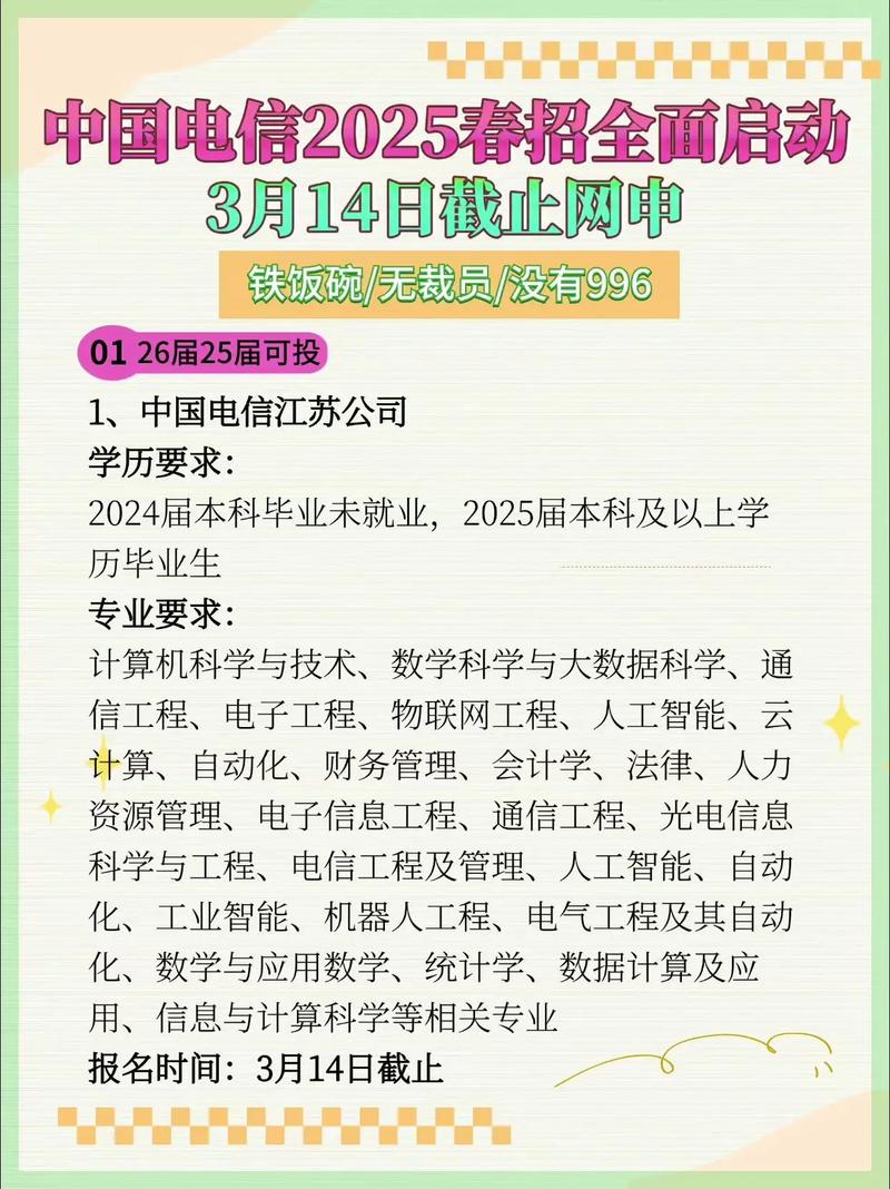 山西电信2025春招何时启动？-图1